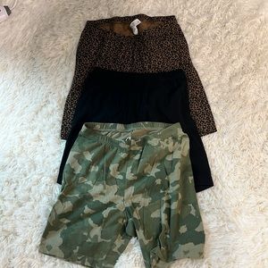 Women 3 pairs old navy biker shorts